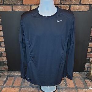Nike Navy Blue Performance Top, Large, Fitted.